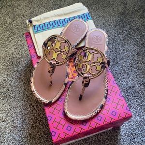 NWT Tory Burch Miller Metal Blush/Gold 7.5